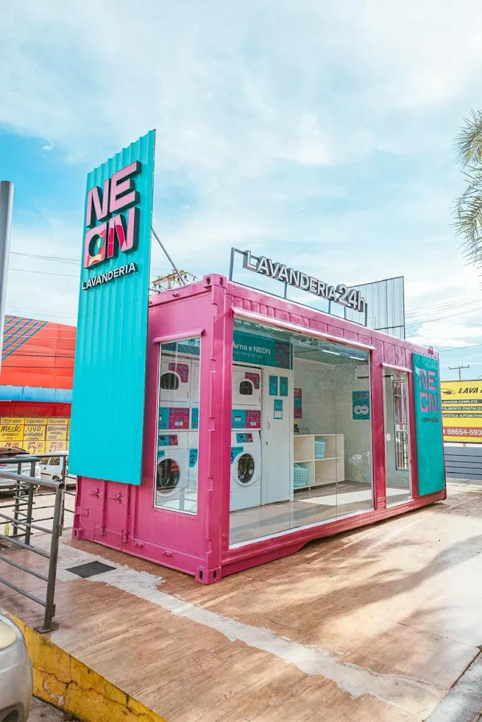 Ambiente interno da Neon Lavanderia